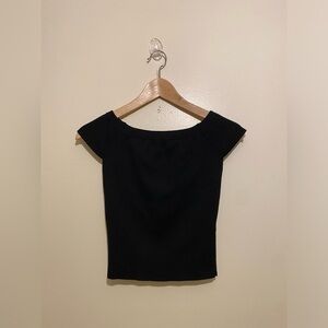 Zara Black Crop Top. Size S . Style 3859/006/800